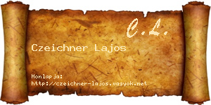Czeichner Lajos névjegykártya
