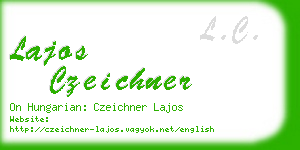 lajos czeichner business card